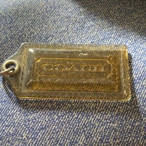 Coach Metallic Gold Keychain